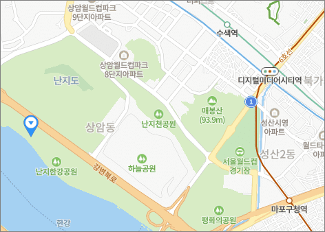 난지캠핑장-위치-지도